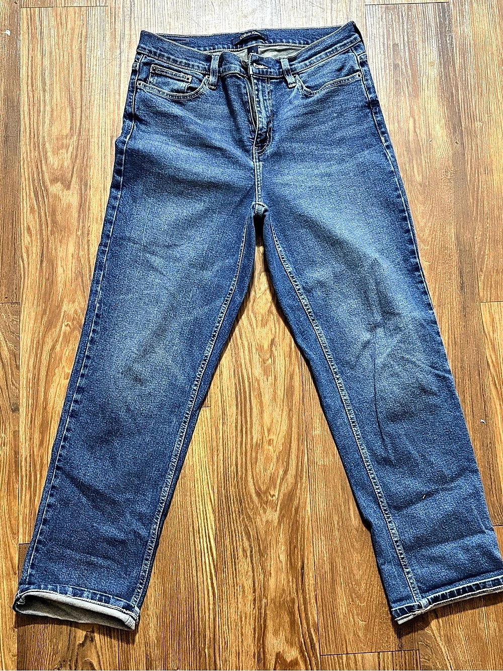 Calvin Klein Straight Leg Jeans Blue Size 8 Like New